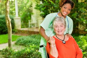 nurse with patient