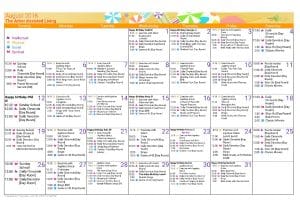 assisted living event calendar August 2018