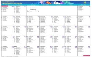 memory care event calendar December 2018