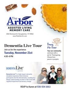Dementia Live Tour flyer