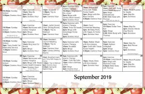 The Arbor AL September Calendar