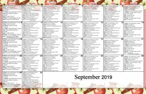The Arbor MC September Calendar,2019