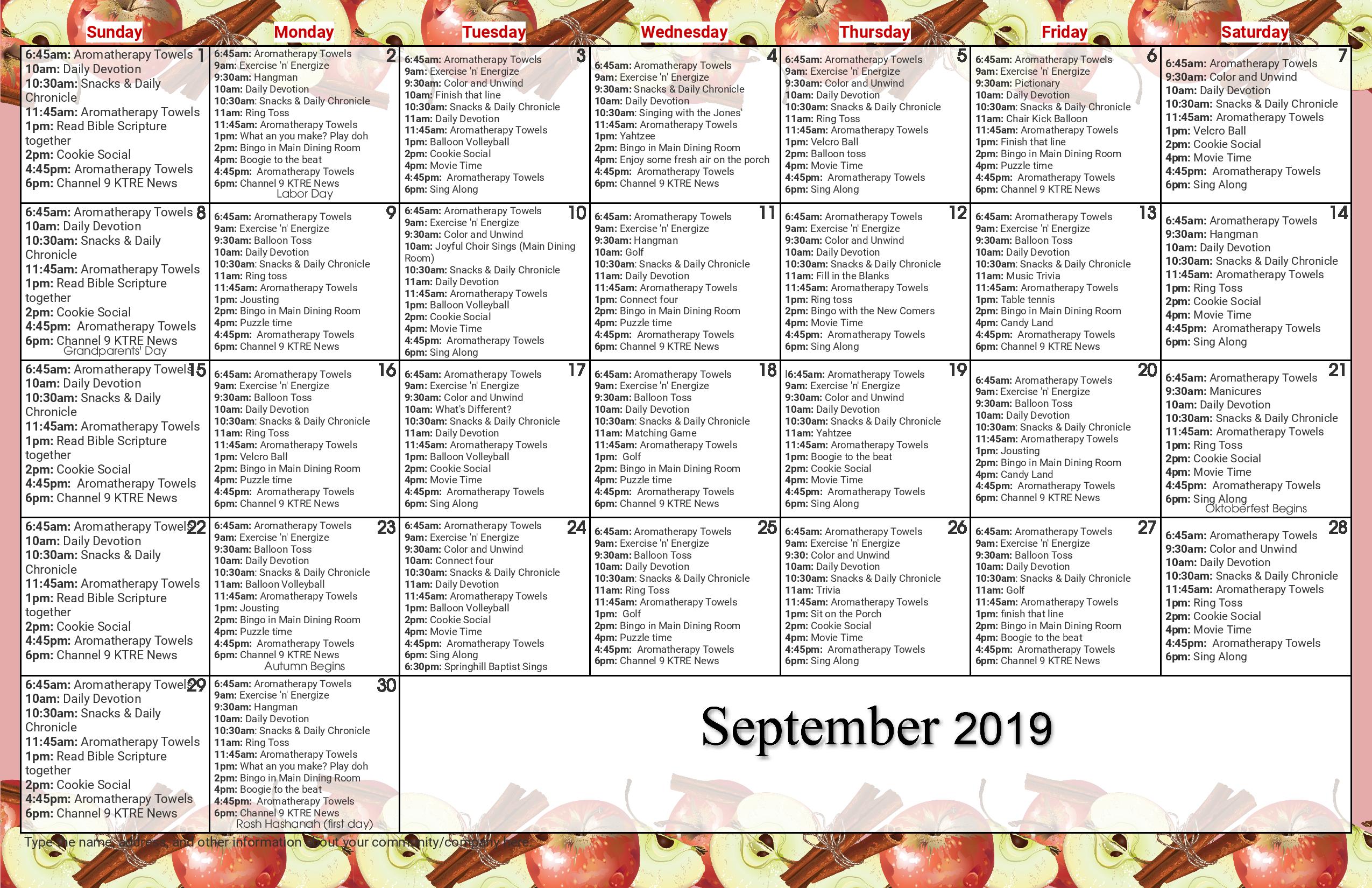 The Arbor Event Calendar The Arbor Nacogdoches, TX