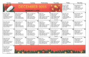 December 2023 MC Calendar